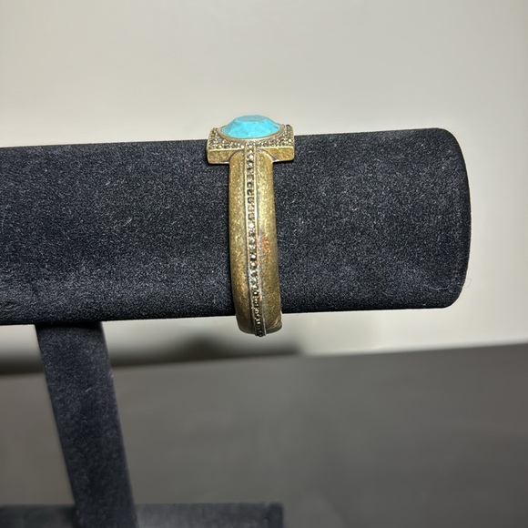 LUCKY BRAND turquoise and gold bracelet - Picture 5 of 10